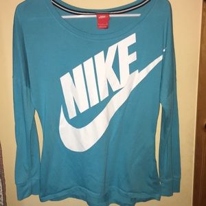 Blue nike long sleeve